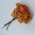 Orange artificial jasmine flower bouquet bunch for home decoration photography props new. - Orange