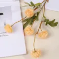Künstliche 5-Kopf Löwenzahn Blume Zweig für Heimdeko Hochzeit Fotografie Requisite Fake - Kleiner Gelber Kopf