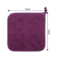 Lila gesteppter Topfuntersetzer aus Baumwolle 7 Zoll hitzebeständige Küchenmatte. - 18*18cm / Traubenlila