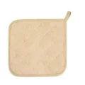 Verstärkte Baumwolle Küche Topflappen Hitzebeständige Matte quadratischer Untersetzer - 20*20cm / Hellbraun