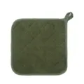 Dicker Baumwolle Küchen Topflappen Hitzebeständige Matte für Töpfe Tassen Schüsseln - 20*20cm / Olivgrün