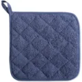 Blauer Baumwoll Topflappen, dicker hitzebeständiger Untersetzer für Küche Backen. - 18*18cm / Marineblau