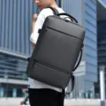 Grote capaciteit zakelijke casual rugzak multi-pocket laptop reistas donkergrijs variant - Grijs