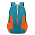 Blue and orange 29L outdoor backpack, lightweight casual daypack for hiking, travel. - Lake Blue