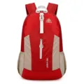 Lightweight outdoor folding backpack large capacity hiking cycling travel rucksack red - Red