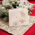 Ensemble de cartes de voeux de Noël avec enveloppe design ajouré cadeau de fête - Style F