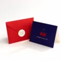 Juego de tarjetas de felicitacion con sobre rojo y pegatina para regalos de ano nuevo. - Tarjeta Estilo A / 1 tarjeta de felicitación + 1 sobre + 1 pegatina