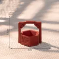 Mini antike Futterkasten Korb Modell für Puppenhaus DIY Dekoration und Mikrolandschaft. - 1# Hexagonal Doppelschicht