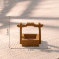 Miniatur antiker Stil Futterkorb Puppenhaus DIY Zubehör kleine Ornament Variante - 3# Quadratisch Holzmaserung