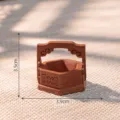 Miniatur antiker chinesischer Futterkorb Modell Puppenhaus DIY Zubehör Mikro Landschaft Ornament - 7# Hexagonal Einzelschicht