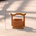 Miniatur antiker Stil Essensbox Korb Modell Puppenhaus DIY Mikro Landschaft Ornament - 8# Rechteckig Doppelschicht