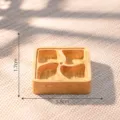 Miniatur Holz Speisebox Puppenhaus Zubehör Mikro Landschaft Dekoration 5.8x1.7cm - 11# Swastika-Gitter Quadratisches Tablett