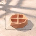 Miniatur geometrisches Tablett Modell, orange kleine Puppenhaus DIY Ornament Zubehör. - 12# Oktogonal Box
