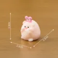 Adorable figurine de cochon en résine avec oreilles de lapin, charmant décor de bureau et paysage. - N° 1 - Couleur unie avec serre-tête