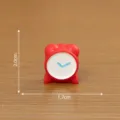 Miniature red alarm clock dollhouse ornament micro landscape DIY decoration accessories 2cm - #2 Alarm Clock
