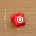 Miniature red retro telephone figurine dollhouse DIY decoration micro landscape accessory - 4# Telephone