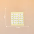 Clear round double sided adhesive dots strong adhesive tape stickers for crafts and home use - Round Glue Dots / 25 Pack