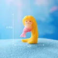 Cute resin mermaid miniature figurine for aquarium micro landscape desktop decoration 4.7x3cm - No. 20 Mermaid