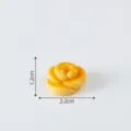 Mini pane rosa giallo simulazione cibo miniatura DIY accessorio fermaglio capelli 1.2x2.2cm - N. 6 Pane