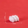 Mini simulación empanadilla ornamento blanco color DIY casa de muñecas accesorio micro - Empanadillas n.º 2