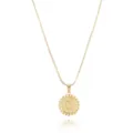 Goldene Halskette mit Buchstaben C Anhänger und feiner Boxkette eleganter Schmuck Damen - Gold C