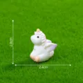 Miniature resin unicorn figurine fairy tale cake decoration cute animal ornament 2.8cm - Small Sitting Pose