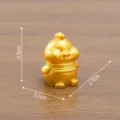 Golden resin chick figurine cute zodiac animal ornament desktop home decor miniature statue - Chinese Zodiac Series / No. 10 Rooster (Zodiac)