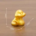 Gold resin snake figurine zodiac ornament small desktop decoration miniature sculpture - Chinese Zodiac Series / No. 6 Snake (Zodiac)