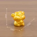 Oro resina zodiaco mono estatuilla adorno, bonita miniatura estatua con dimensiones. - Serie del Zodiaco Chino / Mono n.º 9 (Zodiaco)