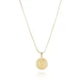Goldene Buchstabe N Halskette, minimalistische 18k vergoldete filigrane Kette fuer Damen. - Gold N