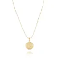 18k vergoldete Buchstabe V Anhänger Halskette Damen zierlicher runder Schmuck Detail - Gold V