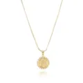 Vergoldete Buchstaben W Halskette mit feiner Kette, elegantes minimalistisches Schmuckdetail. - Gold W