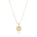 Vergoldete Y Buchstaben Halskette mit Münzen Anhänger und feiner Kette für Damen Mode. - Gold Y