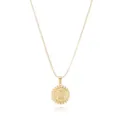 Elegante vergoldete Halskette mit rundem Perlenrand Buchstaben Z Anhänger und feiner Kette. - Gold Z