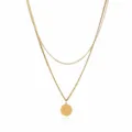 European and American minimalist double-layer stainless steel letter Q pendant necklace. - Letter Q Style (NE0392 Q)