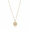 Collana con ciondolo lettera A in oro con zirconi cubici scintillanti, gioiello chic. - Lettera A (NE0416)