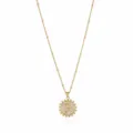 Gold-plated letter P pendant necklace with sparkling cubic zirconia, chic clavicle chain for women. - Letter P (NE0416)