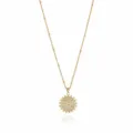 Gold full diamond letter V pendant necklace for women, exquisite zircon clavicle chain. - Letter V (NE0416)