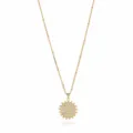 Gold pave rhinestone letter X pendant necklace with beaded chain detail for women. - Letter X (NE0416)