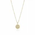 Gold-plated initial Z pendant necklace with sparkling cubic zirconia stones for women. - Letter Z (NE0416)