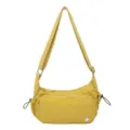 Donna Moda Impermeabile Nylon Borsa Tracolla Casual Gialla Grande Borsa Spalla Borsa - Giallo
