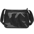 Black Ita Bag Crossbody Clear PVC Window Shoulder Bag Casual Anime Pin Display Bag - Black / With Insert Board