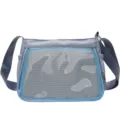 Grey-blue ACG transparent badge crossbody itabag, versatile daily shoulder bag for women. - Light Blue / With Insert Board