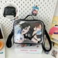 20cm doll ita bag clear window transparent crossbody backpack for anime plush doll display storage - Ita Bag (Single Bag) / Black