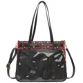 Japanese style anime itabag women JK plaid shoulder crossbody bag large capacity commuter - Bag + Insert Board / Red Plaid