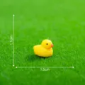 Miniature figurine de canard en résine jaune pour pots de succulentes et déco, 1.5cm - Canard Nageant / Jaune (Petit)