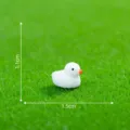 Miniature figurine de canard en résine blanche pour plantes grasses micro paysage decor - Canard Nageant / Blanc (Petit)