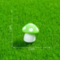 Kleine grune Harz Pilz Figur fur Mini Terrarium Sukkulente DIY Garten Dekoration 1.2cm - M / Grün
