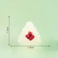 Miniature resin zongzi rice dumpling DIY craft ornament accessory, size 1.7x1.9cm. - 2# Red Bean Rice Dumpling