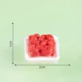 Miniature resin red bean food toy tray DIY dollhouse decoration craft accessory 1x2cm - Style 9 Red Bean